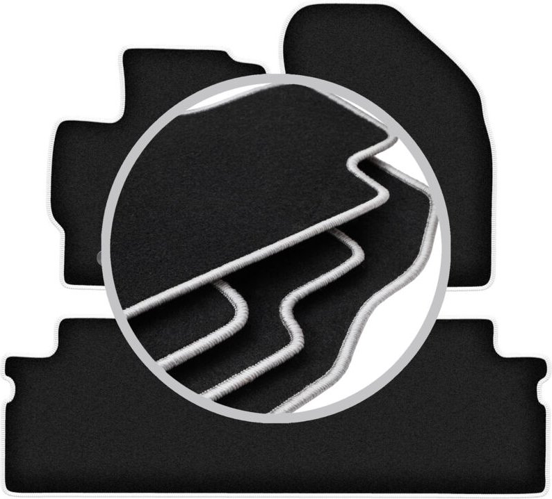 CARLUX-SILVER Autofußmatten für: Toyota Verso FL Minivan (2013-2019)