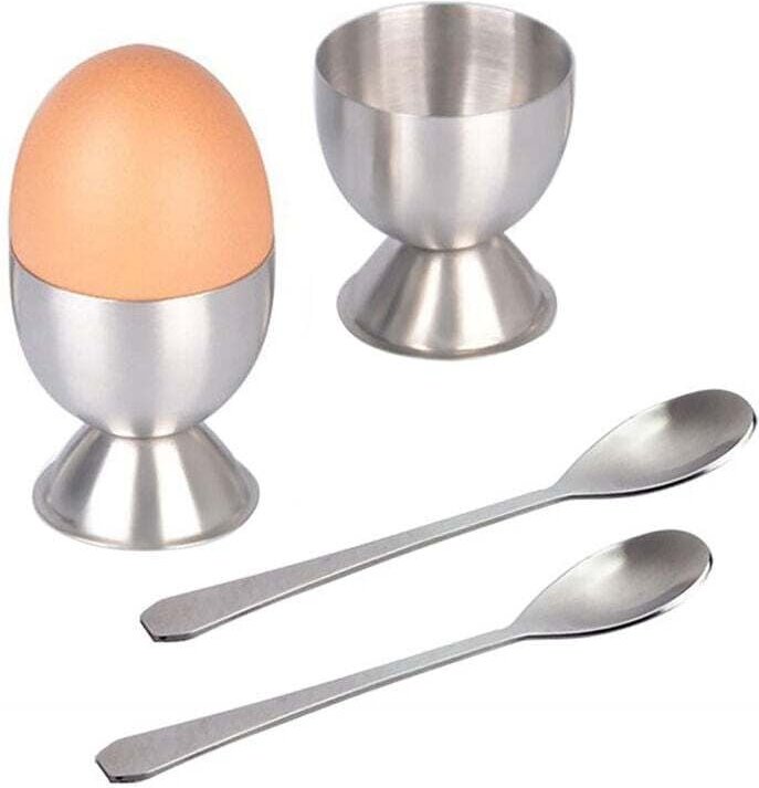 Eieröffner-Set aus Edelstahl, Eierschneider, Eierschalenöffner, Eieröffner, gekochte Eier, Küchenwerkzeug, zum Öffnen vo...