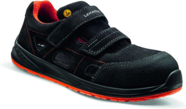 Sicherheitsschuhe LOW BLACKSTRIKKER S1P ESD Schwarz/Orange 48