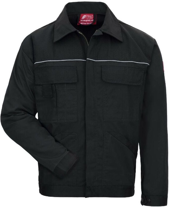 Nitras MOTION TEX LIGHT Arbeitsjacke schwarz Größe 56