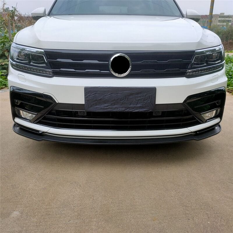 Auto GläNzend Schwarz Unter Dem KüHlergrill Vorne im der Mitte Grillleisten Nebelscheinwerfer-Abdeckungsleiste für 2017-...