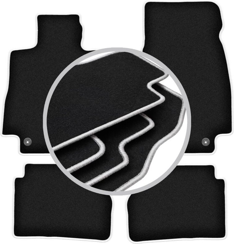 CARLUX-SILVER Autofußmatten für: Mercedes CLS C257 Limousine (2018-)