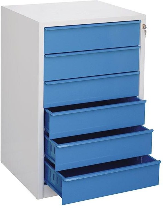 Werkzeugkommode mit 6 Schubladen fur Werkstatt und Garage Fervi c600