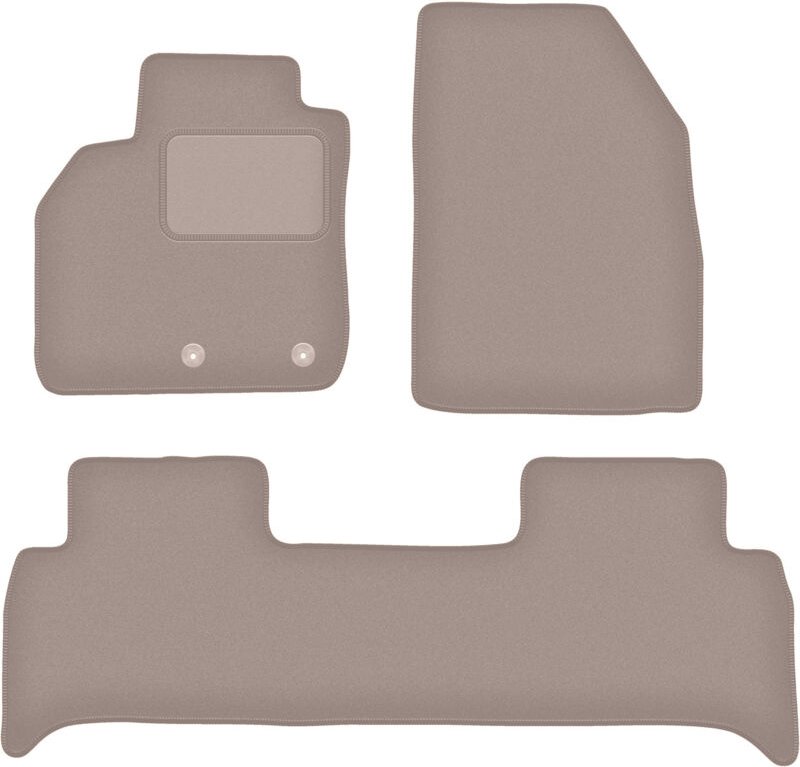 Beige Veloursmatten für: Renault Grand Scenic III Minivan (2009-2016)