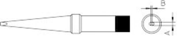 Weller 4PTM7-1 Lötspitze Langform Spitzen-Größe 3.2 mm Inhalt 1 St.