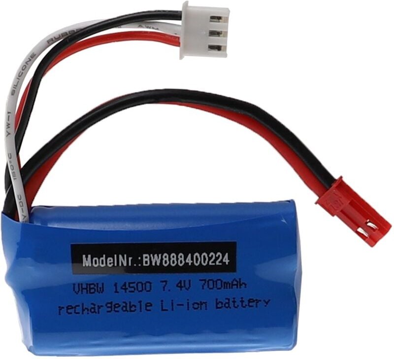Vhbw - Akku kompatibel mit Syma F1 Modellbau (700mAh, 7,4V, Li-Ion, 54 x 28 x 15 mm)
