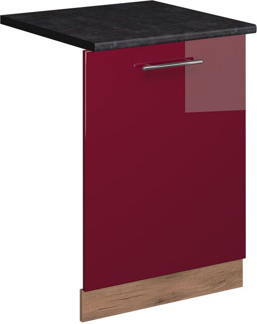 Thumbnail - Vicco - Geschirrspülblende Fame-Line, Bordeaux Hochglanz, 60 cm , ap Anthrazit