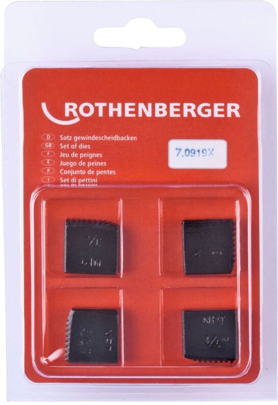 Rothenberger - sc Schneidbacken, npt, 3/4", 4 Stück - 070919X