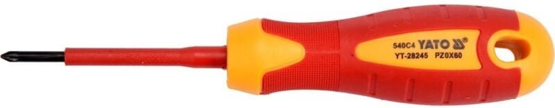 Isolierter Schraubendreher 1000v Pz0 X 60mm Yt-28245 Yato