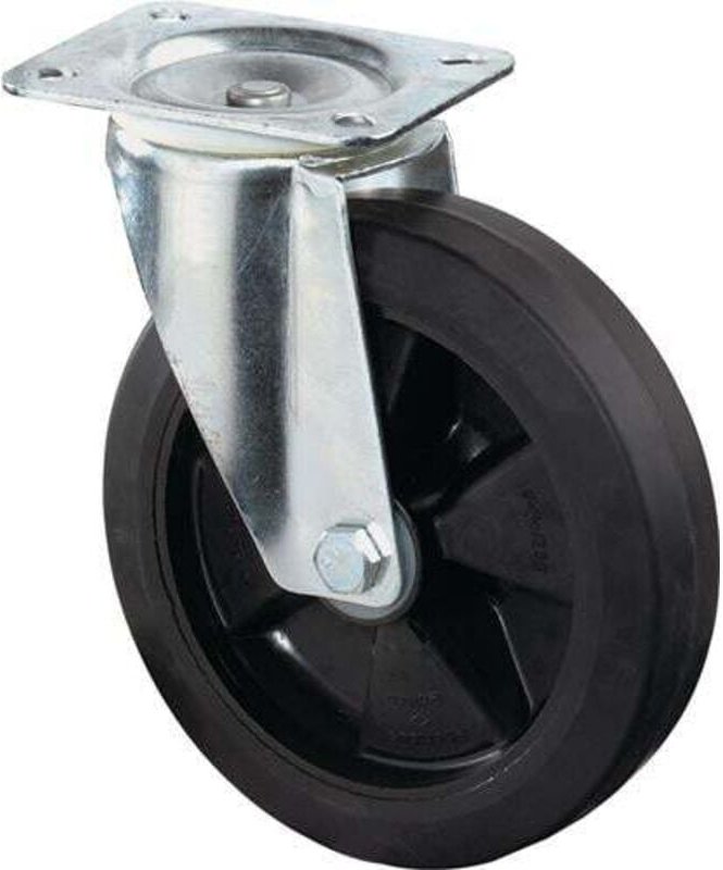 BS Rollen Lenkrolle Elastikreifen schwarz Ø 100 mm