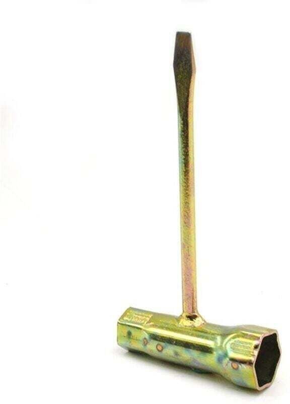 Zündkerzenschlüssel und Stangenmutternschlüssel für Kettensäge, 13 mm x 19 mm, goldfarben, einteilig