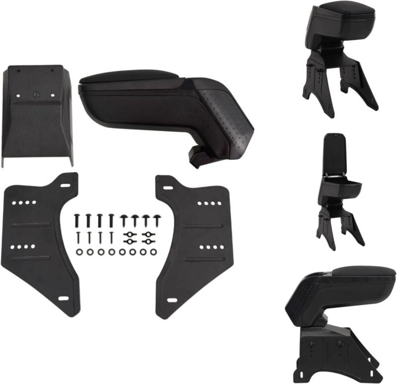 Kfz-Sitze - Living Auto-Armlehne Universal Schwarz 13x33x(33-53) cm abs - Schwarz