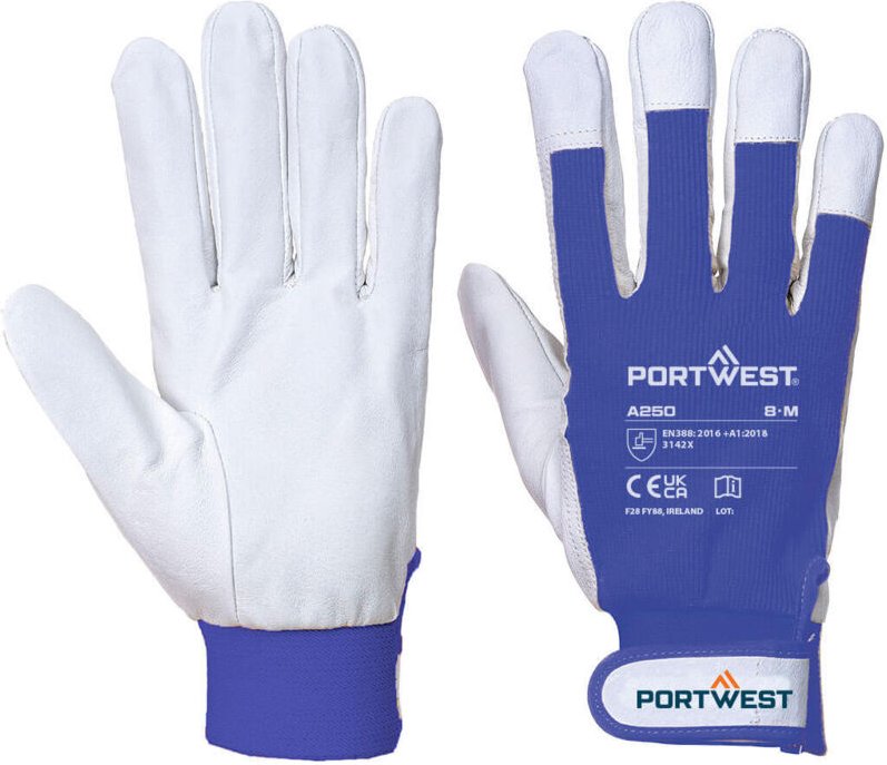 Tergsus Handschuhe Blau - M - Größe 8