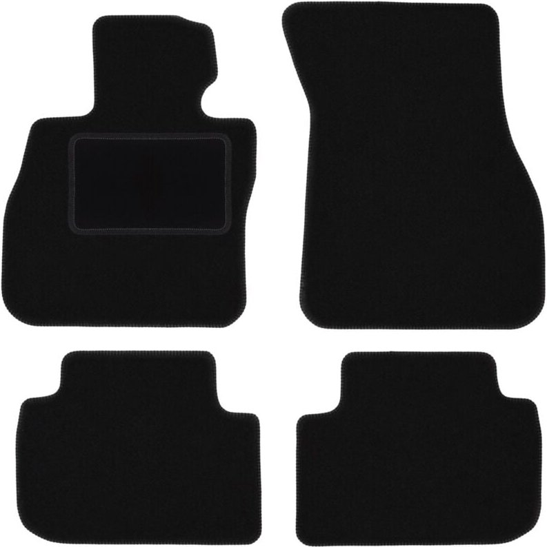 Schwarze Velours-Fußmatten für: BMW 1 F40 Fließheck (2019-)