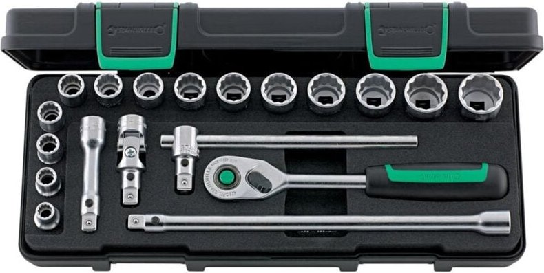 Steckschl.-Grt. 3/8' 19tlg. 45/14/5I qr - Stahlwille