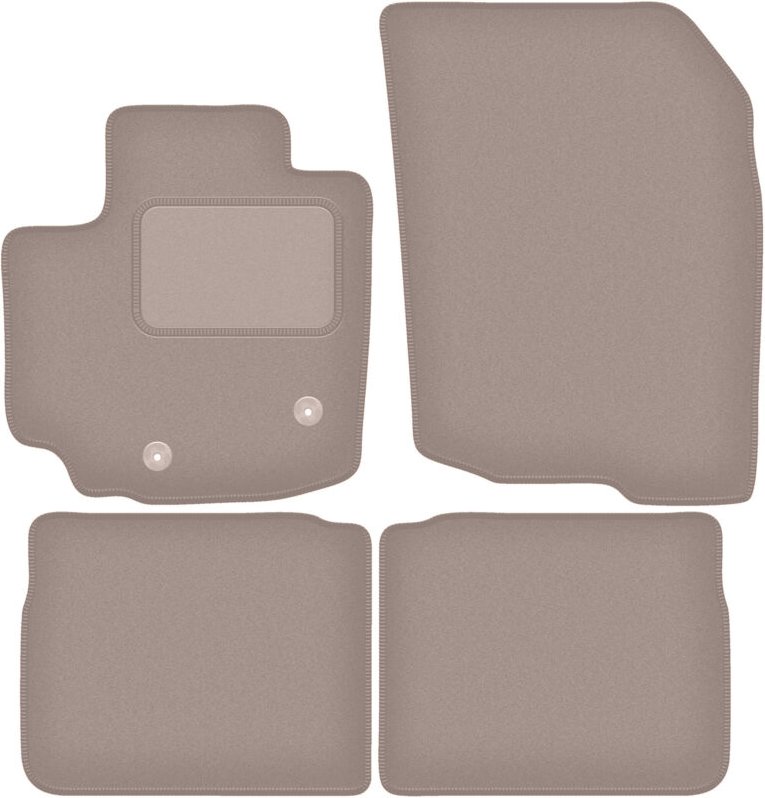 Beige Velours-Fußmatten für: Suzuki S-Cross Hybrid SUV (2020-)