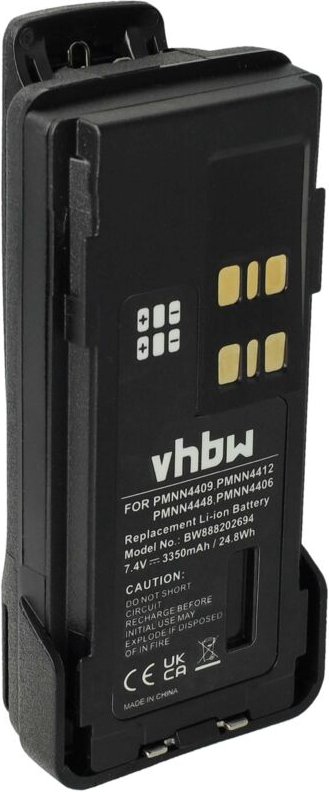 1x Akku kompatibel mit Motorola XPR3500, XPR3300, XPR3000, XPR3300e Funkgerät, Walkie Talkie (3350 mAh, 7,4 v, Li-Ion) +...