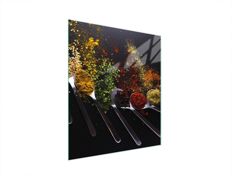 Glasschneidebrett 45x52 Gewürze