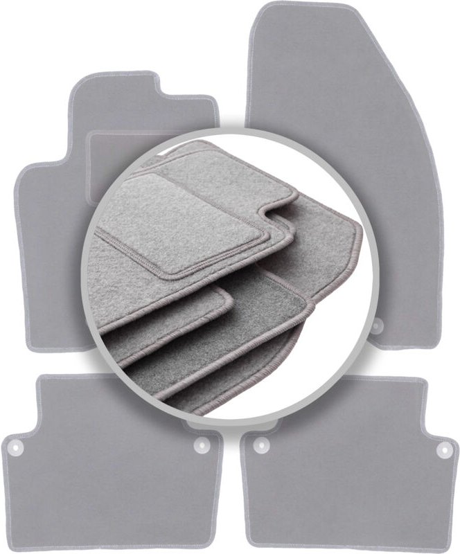 Graue Autofußmatten für: Volvo S80 I Limousine (1998-2006)