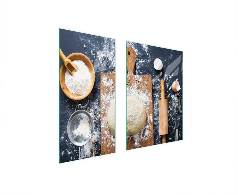 Glasschutzplatte 75x52 Küche