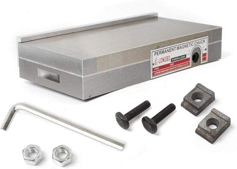 Magnetspannplatte 125x250mm, Magnetspannplatte Permanentspannplatte 120N Hochpräzisionsspannplatte für Schleifmaschinen ...