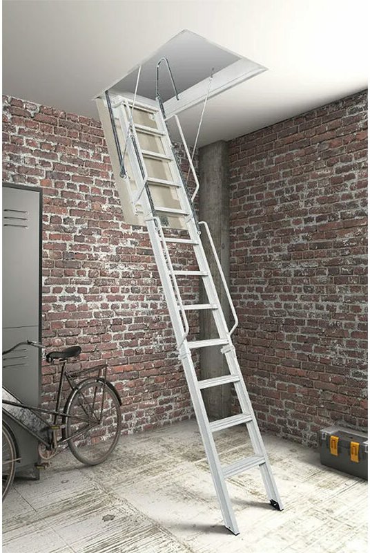 Echelle Direct - Leiter mit Falltür 180x100cm - Höhe von 4,46 bis 4,55m - ACITRE/180-100-455