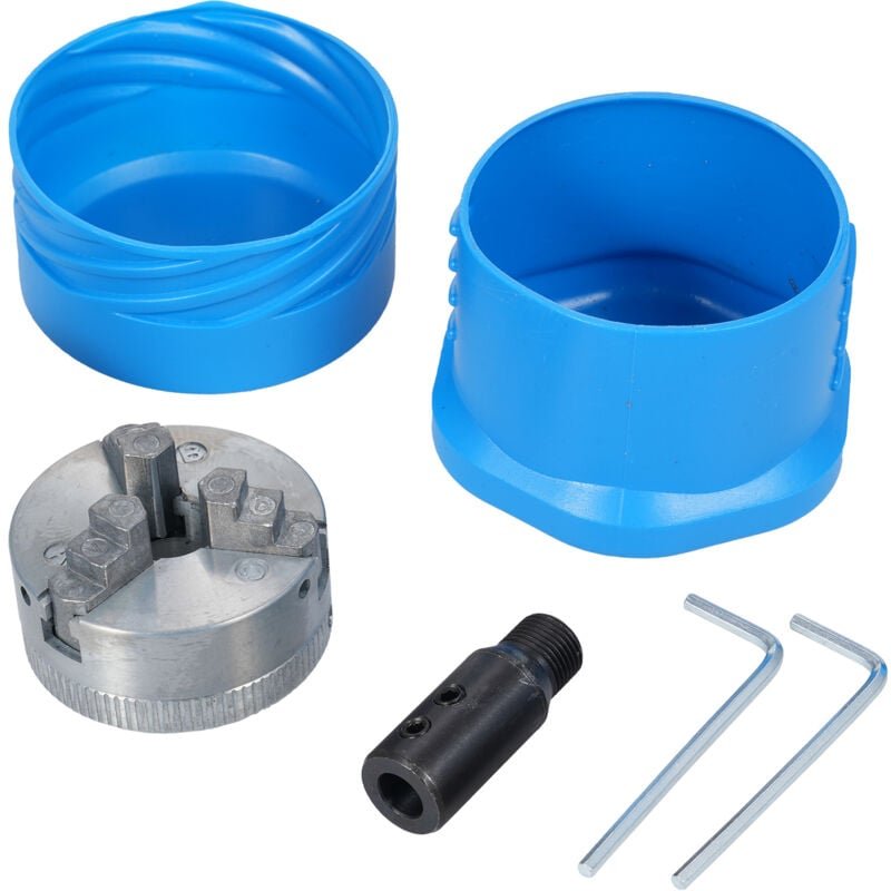 3-Backen-Drehfutter, 50 mm, 3-Backen-Drehfutter, selbstzentrierendes Holzdrehfutter für Drehmaschinen, Fräs- und Bohrmas...