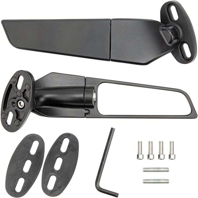 2 espejos retrovisores universales para motocicleta, ajustables y giratorios, de repuesto para atv, Ninja 250, 300, 400,...