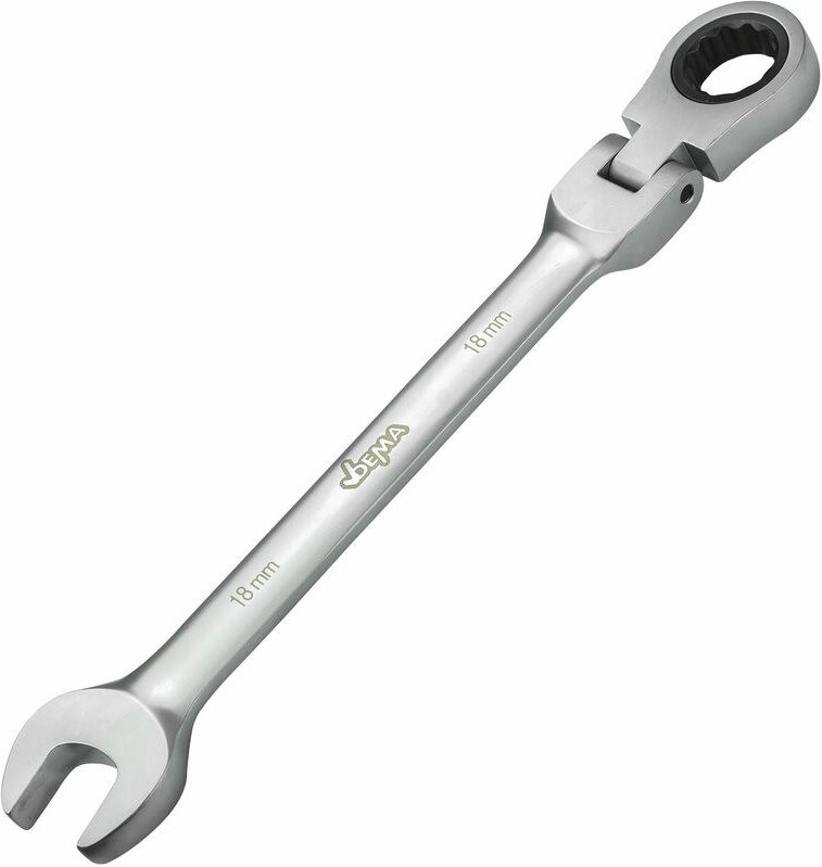 Dema - Gelenkschlüssel Ratschenschlüssel Gabelschlüssel 18 mm Ringratschenschlüssel