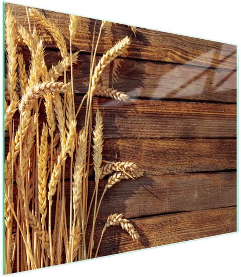 Glasschneidebrett 52x30 Weizen