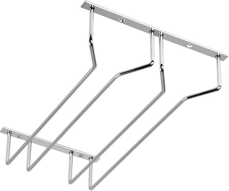 So-tech - Gläserhalter für 2 Glasreihen 235 x 355 x 70 mm Chrom poliert Halterung für Küche Bar Restaurant Kneipen Café ...