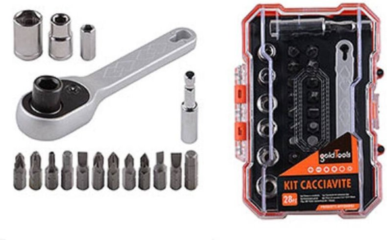 Thumbnail - Trade Shop Traesio - Trade Shop - kit cacciavite multiust 28PZ magnetic mit intercambiability tests 92186 -