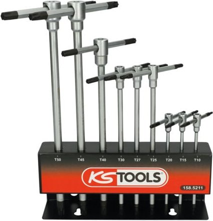 TORX-Schlüsselhalter mit T-Griff, 9-teilig