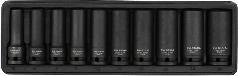SW-Stahl 07960L Impact-Einsätze 1/2 Zoll Lange Ausführung 10-24 mm