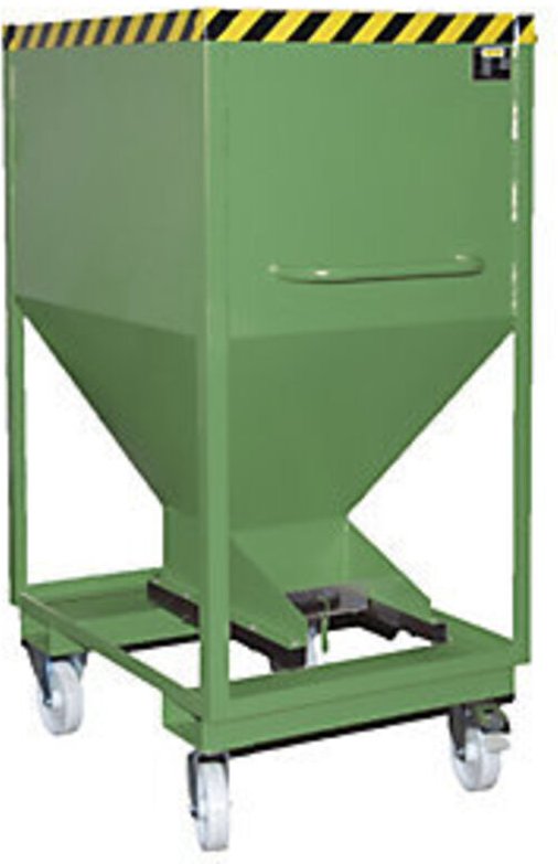 Bauer Silobehälter SRE-D 600, lackiert, Resedagrün