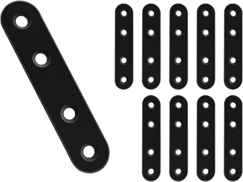 10 Stück 76 x 16 mm flache Unterstützung, flache Verstärkung, flache Halterungen, Unterstützung für die Befestigung von ...