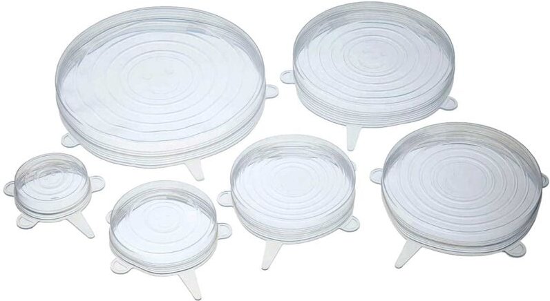 Silikondeckel für Geschirr, 6er-Set