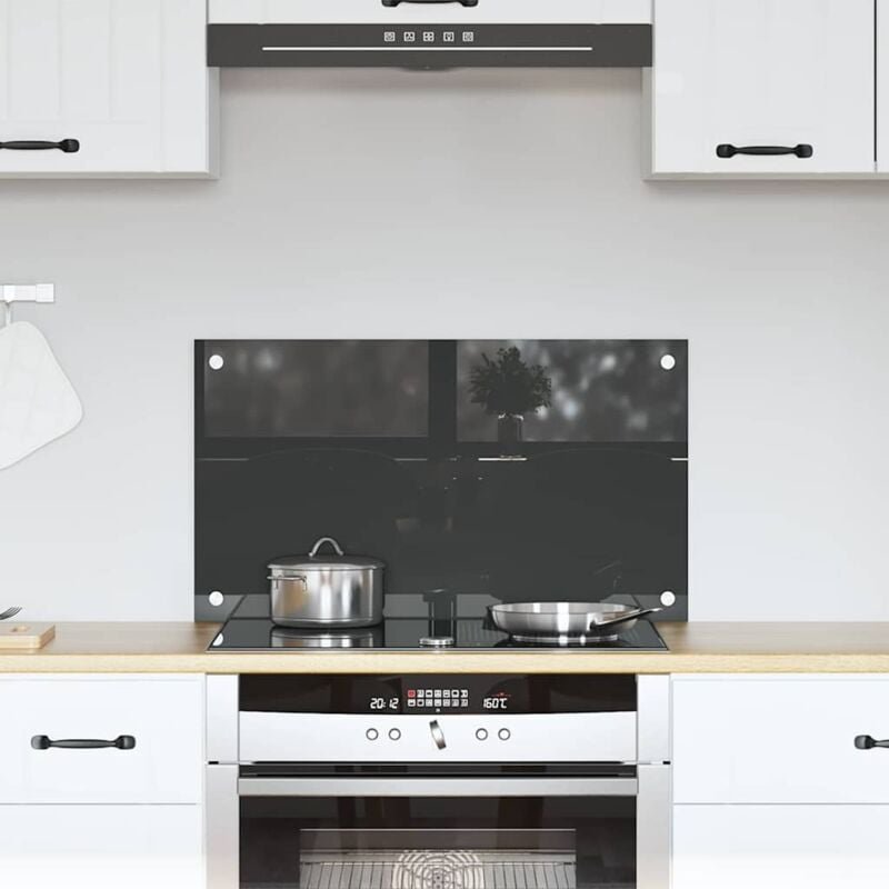 Küchenrückwand Dunkelgrau 70 x 40 x 0.6 cm vidaXL