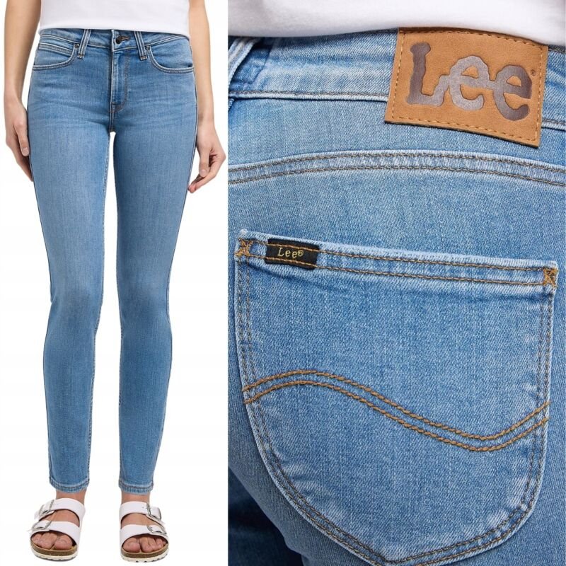 Lee Scarlett Skinny Mid Conversation Bequemer Skinny Blue Denim W28 L31
