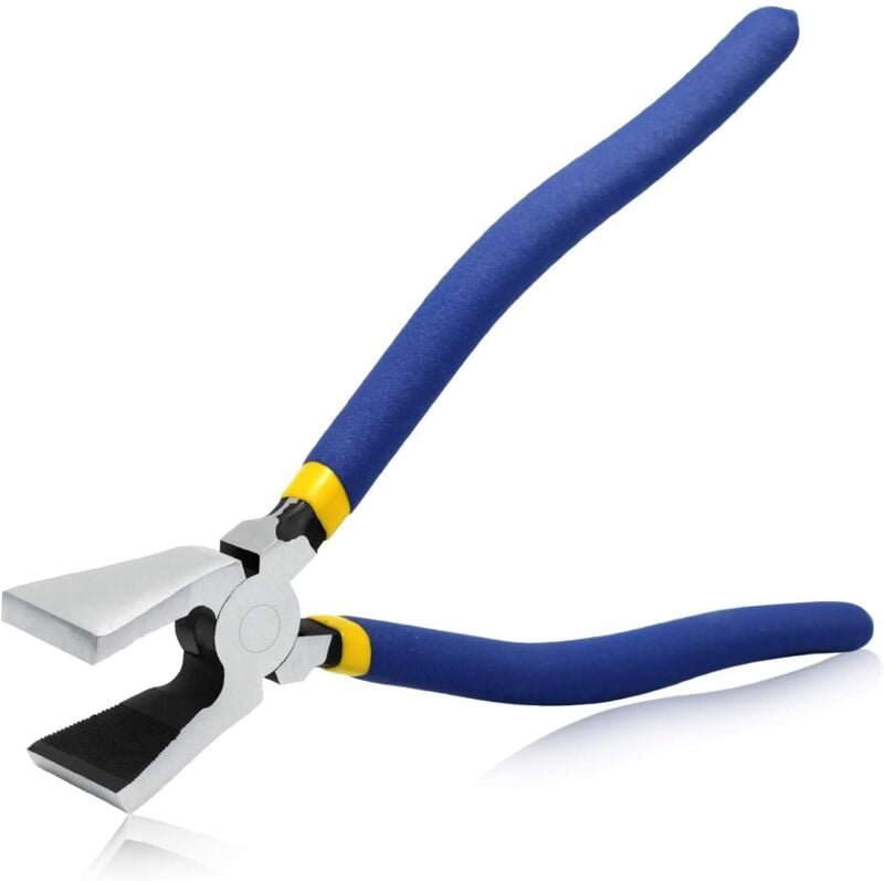 Ersandy - 20,3 cm lange Glaszange mit flachen Backen – Glaszange für Buntglas – langlebiges Glasbrechwerkzeug – robuste ...