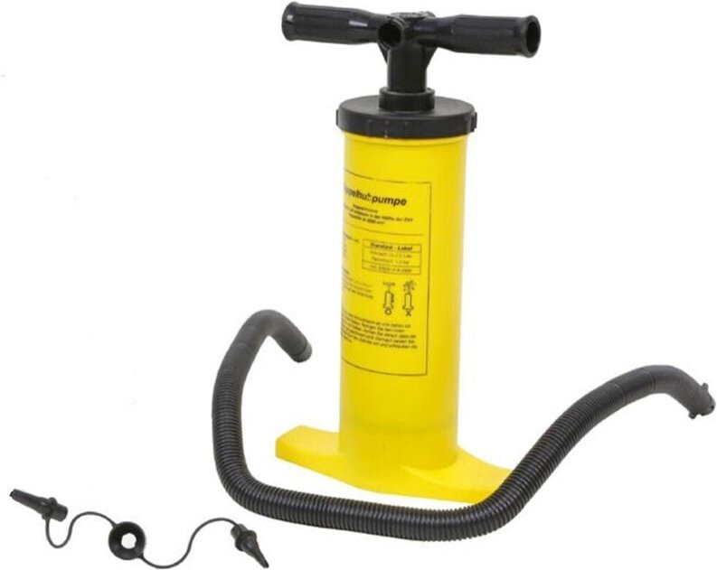 Trade Shop Traesio - Trade Shop - plan 38/40CM gonfiatore manuale gialla mit tubo flessibible 2 adattatori 016971 -