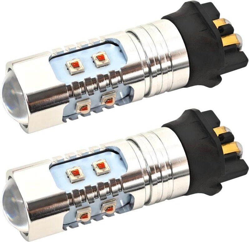 Stück PW24W LED-Birne 12-24V CANBUS orange für rote Linsen