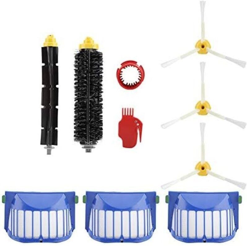 Schlagbürste für Irobot Roomba, Filterborsten, 3-armige weiche Bürsten, Reinigungswerkzeug, 600, 610, 620, 625, 630, 650...