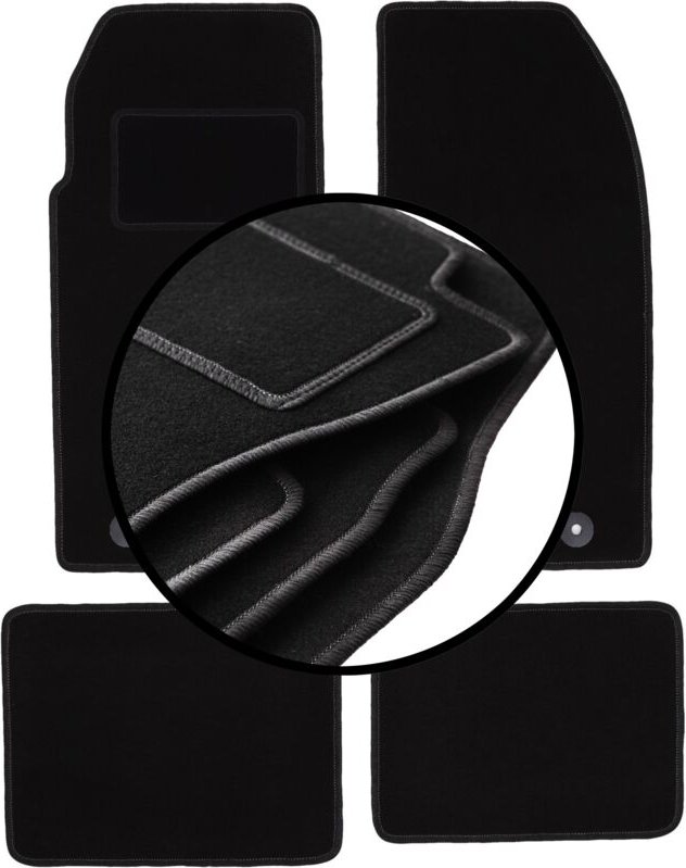 Kompletter Satz Veloursmatten für: Peugeot 205 Cabrio (1983-1998)