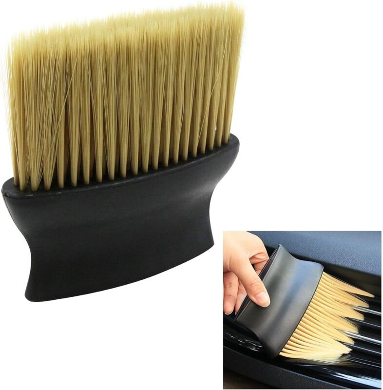 Lntyq - Reinigungsbürste für Lüftungsschlitze, Detailbürste – Auto-Detailbürste, Reinigungswerkzeug für Klimaanlagen, Fe...
