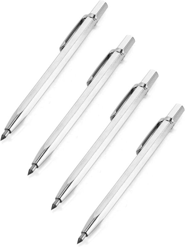 Csparkv - Set mit 4 Anreißstiften aus Wolframcarbid, Anreißspitze für Glas, Keramik und gehärteten Stahl