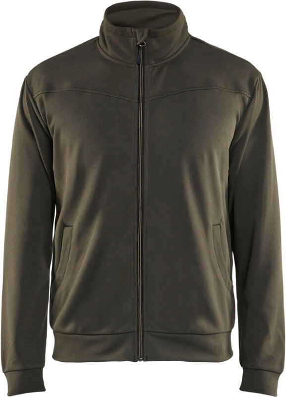 Arbeits-Sweatshirt mit Reißverschluss 3362 - Khaki/Schwarz S