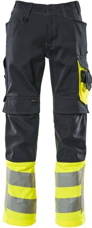 Leeds Arbeitshose Gr. 76C52 schwarzblau/hi-vis gelb - Mascot