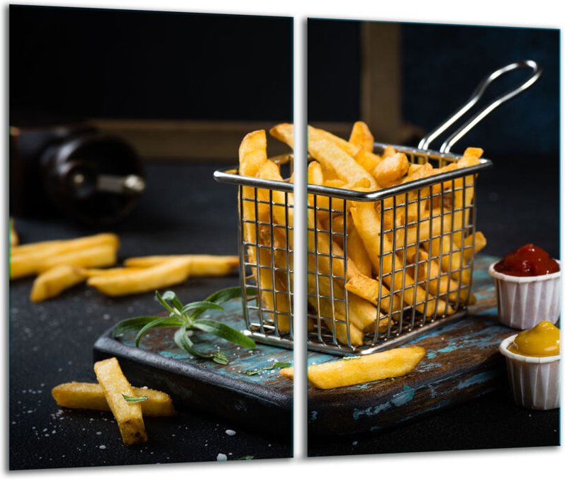 GlasscheideBrett 2x 30x52 Pommes Frites