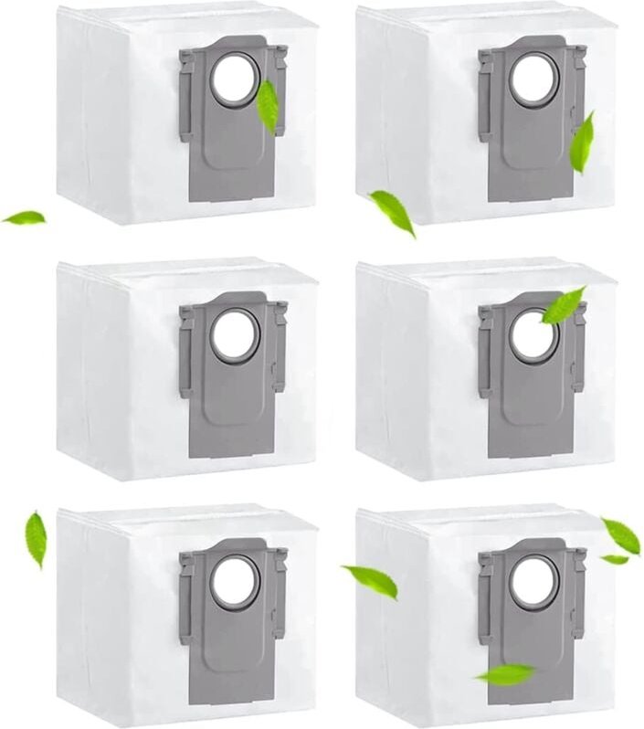 6er-Pack Staubbeutel für Roborock S8 S8+/S8 Pro Ultra/ S7 maxv Ultra/ Q7 max/ Q7 max+/ S7 Pro Ultra/Q5+ Staubsaugerbeute...